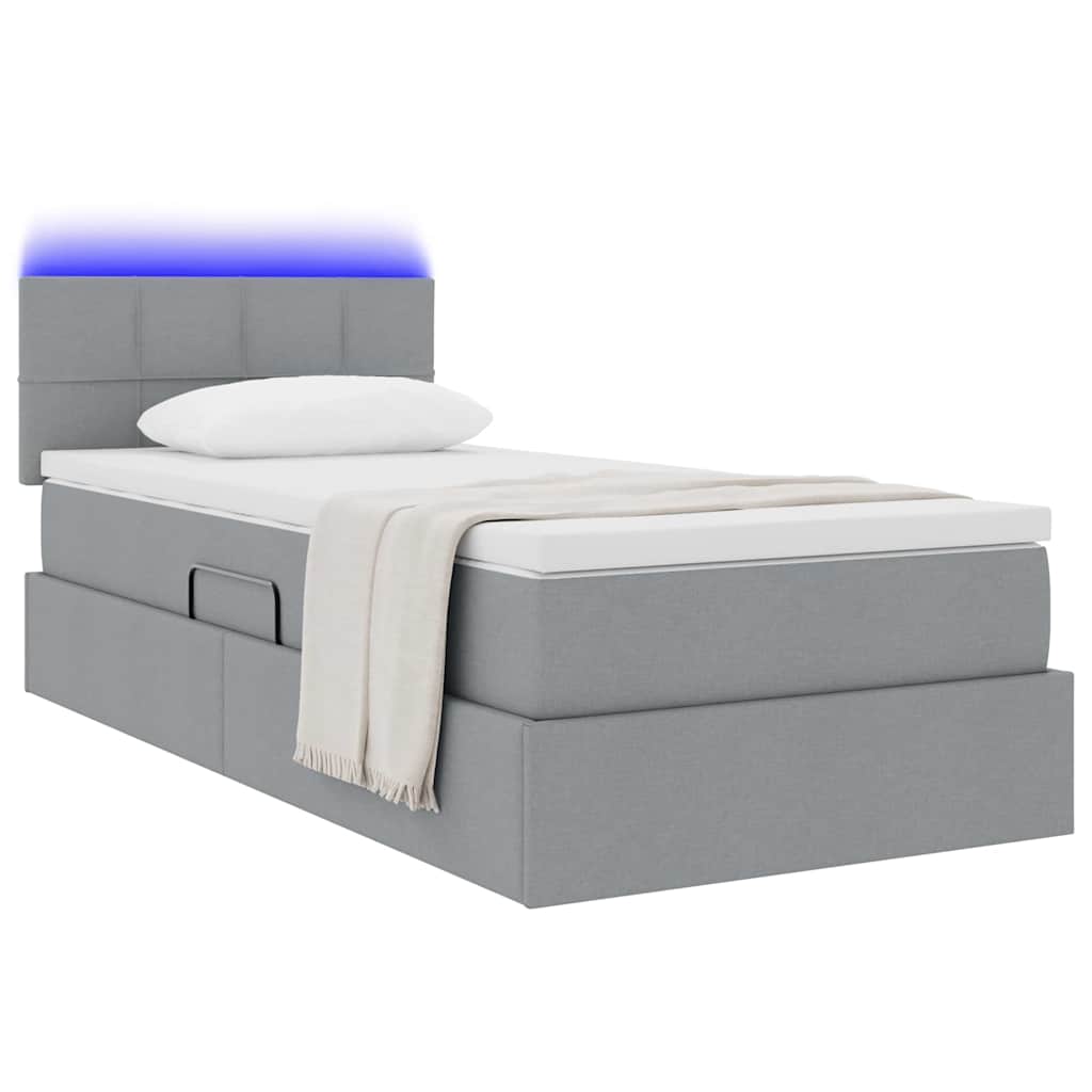 Seng Med Opbevaring Og Led Med Madras Stof - Billede 3