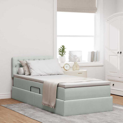 Seng Med Opbevaring Og Led Med Madras Fløjl