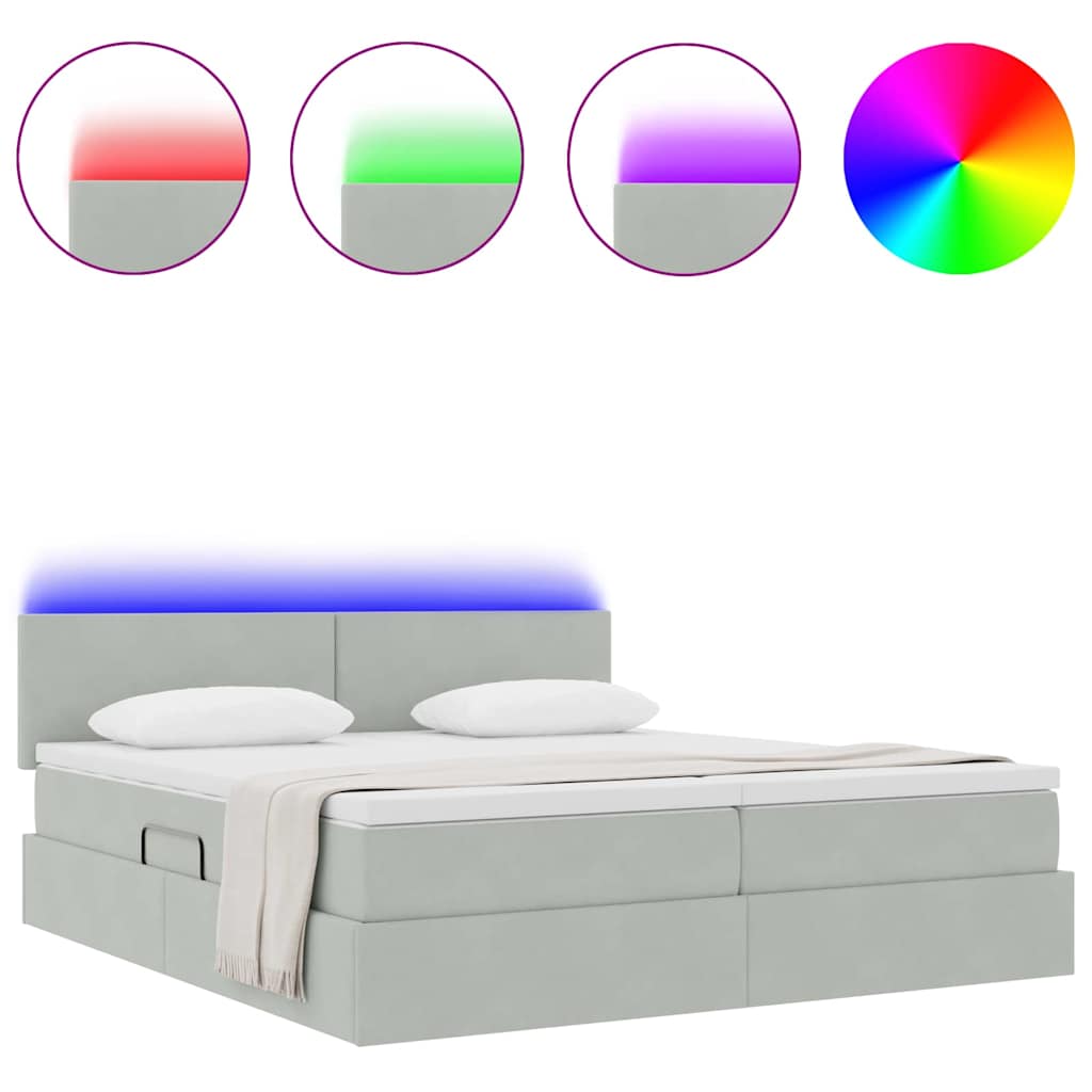 Seng Med Led -strimmellys Fløjl - Billede 4