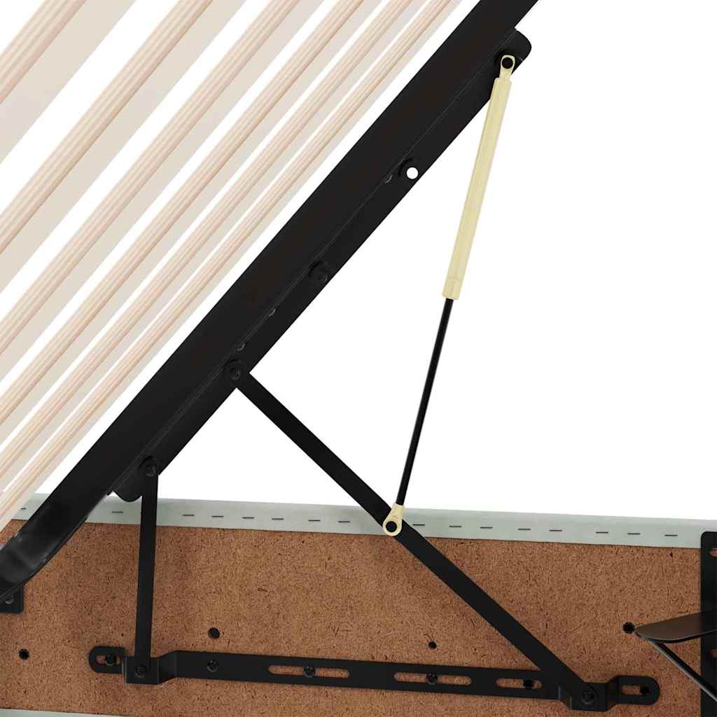 Seng Med Opbevaring Og Led Med Madras Fløjl - Billede 14