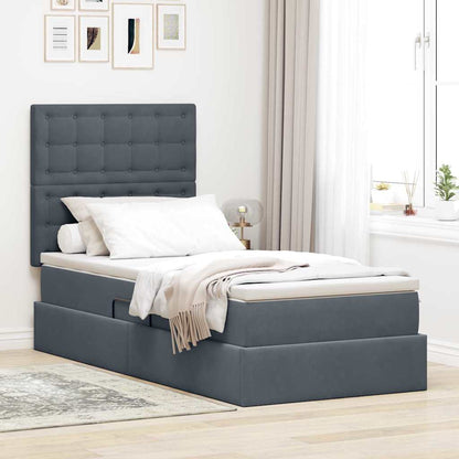 Seng Med Opbevaring Og Led Med Madras Fløjl