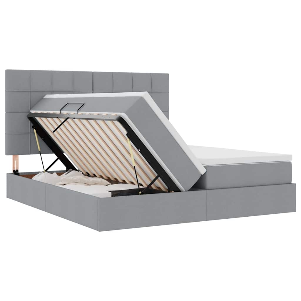 Seng Med Led-lysstrimler Stof - Billede 9