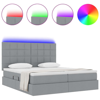 Seng Med Led-lysstrimler Stof - Billede 4