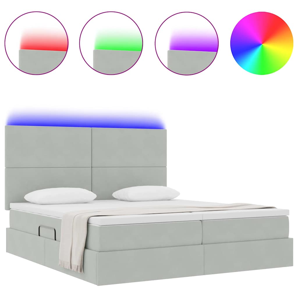 Seng Med Led -strimmellys Fløjl - Billede 4