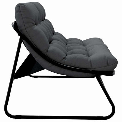 Havebænk Med Pude 110 x 81 x 71 cm Pulverlakeret Stål