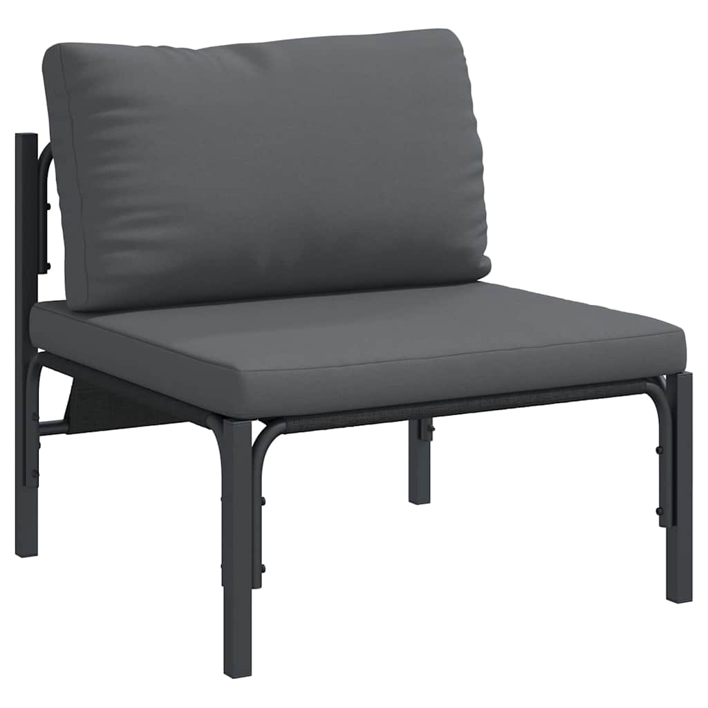 Udendørs Møbler Med Pude Med Pude Antracit 80 X 80 X 71 Cm Stål - Billede 2
