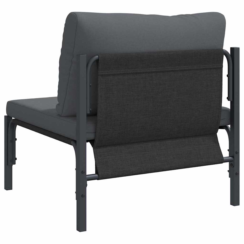 Udendørs Møbler Med Pude Med Pude Antracit 80 X 80 X 71 Cm Stål - Billede 7