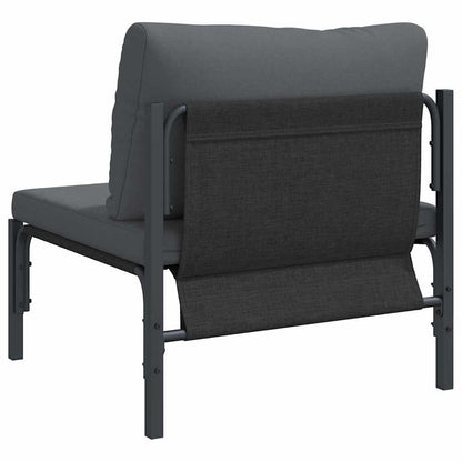 Udendørs Møbler Med Pude Med Pude Antracit 80 X 80 X 71 Cm Stål - Billede 7