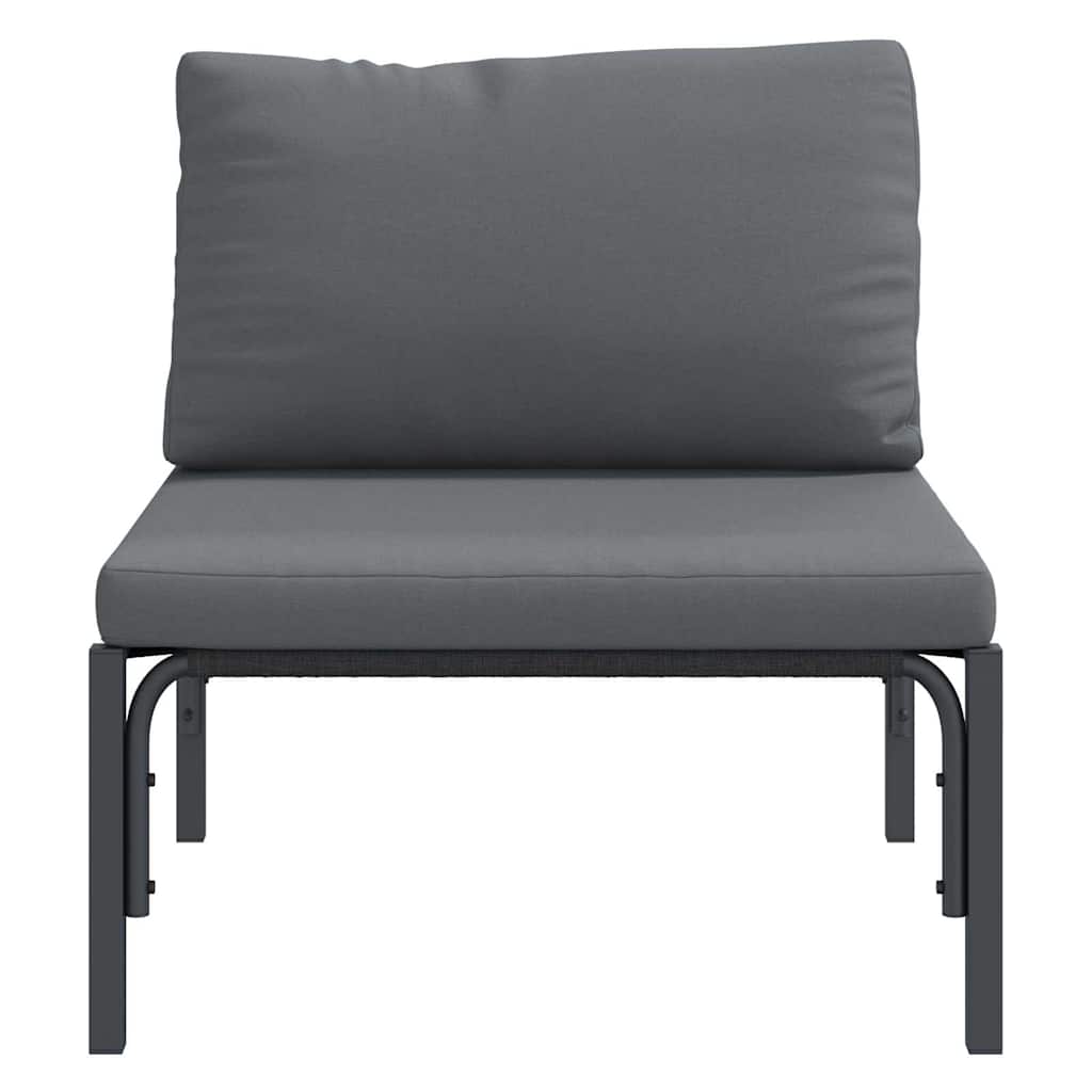 Udendørs Møbler Med Pude Med Pude Antracit 80 X 80 X 71 Cm Stål - Billede 5