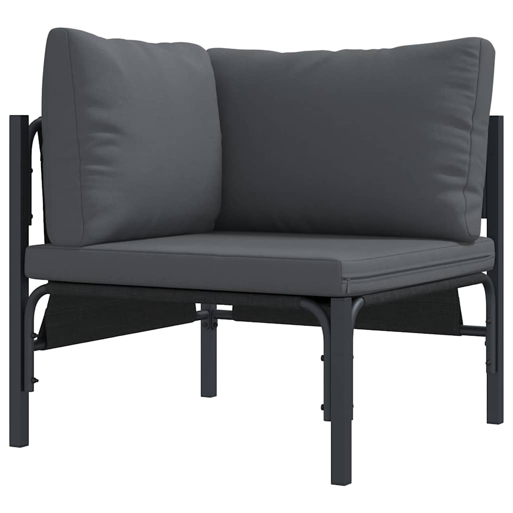 Udendørs Møbler Med Pude Med Pude Antracit 80 X 80 X 71 Cm Stål - Billede 2