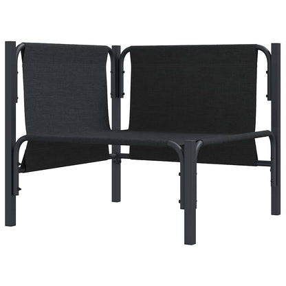 Udendørs Møbler Med Pude Med Pude Antracit 80 X 80 X 71 Cm Stål - Billede 4