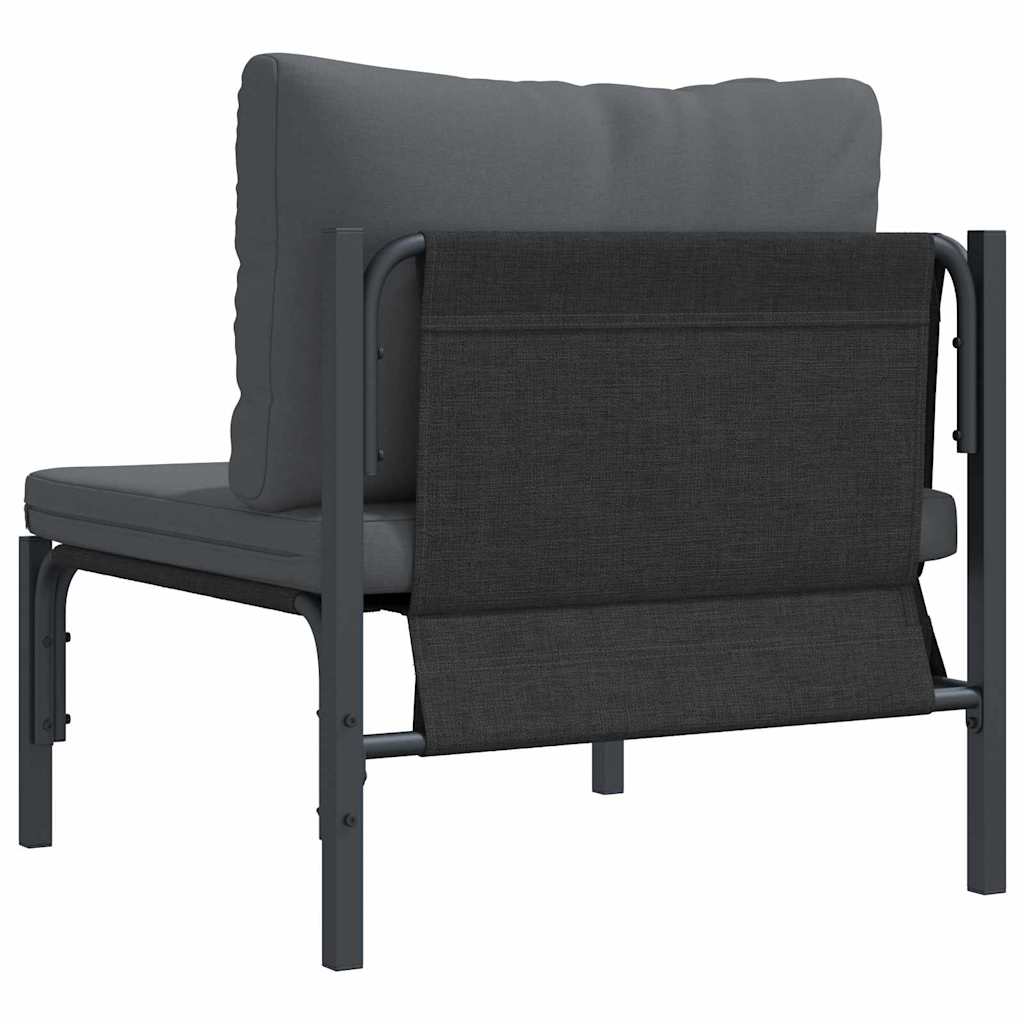 Udendørs Møbler Med Pude Med Pude Antracit 80 X 80 X 71 Cm Stål - Billede 7
