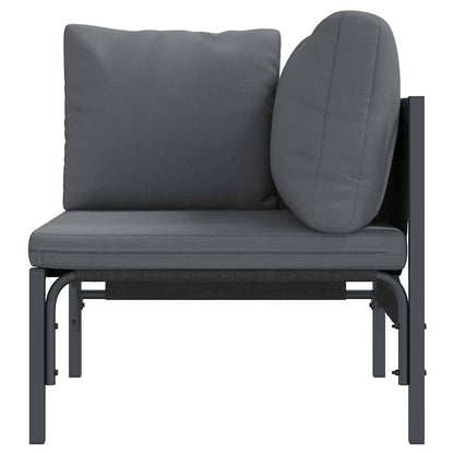 Udendørs Møbler Med Pude Med Pude Antracit 80 X 80 X 71 Cm Stål - Billede 5