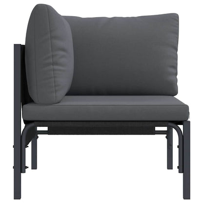 Udendørs Møbler Med Pude Med Pude Antracit 80 X 80 X 71 Cm Stål - Billede 6
