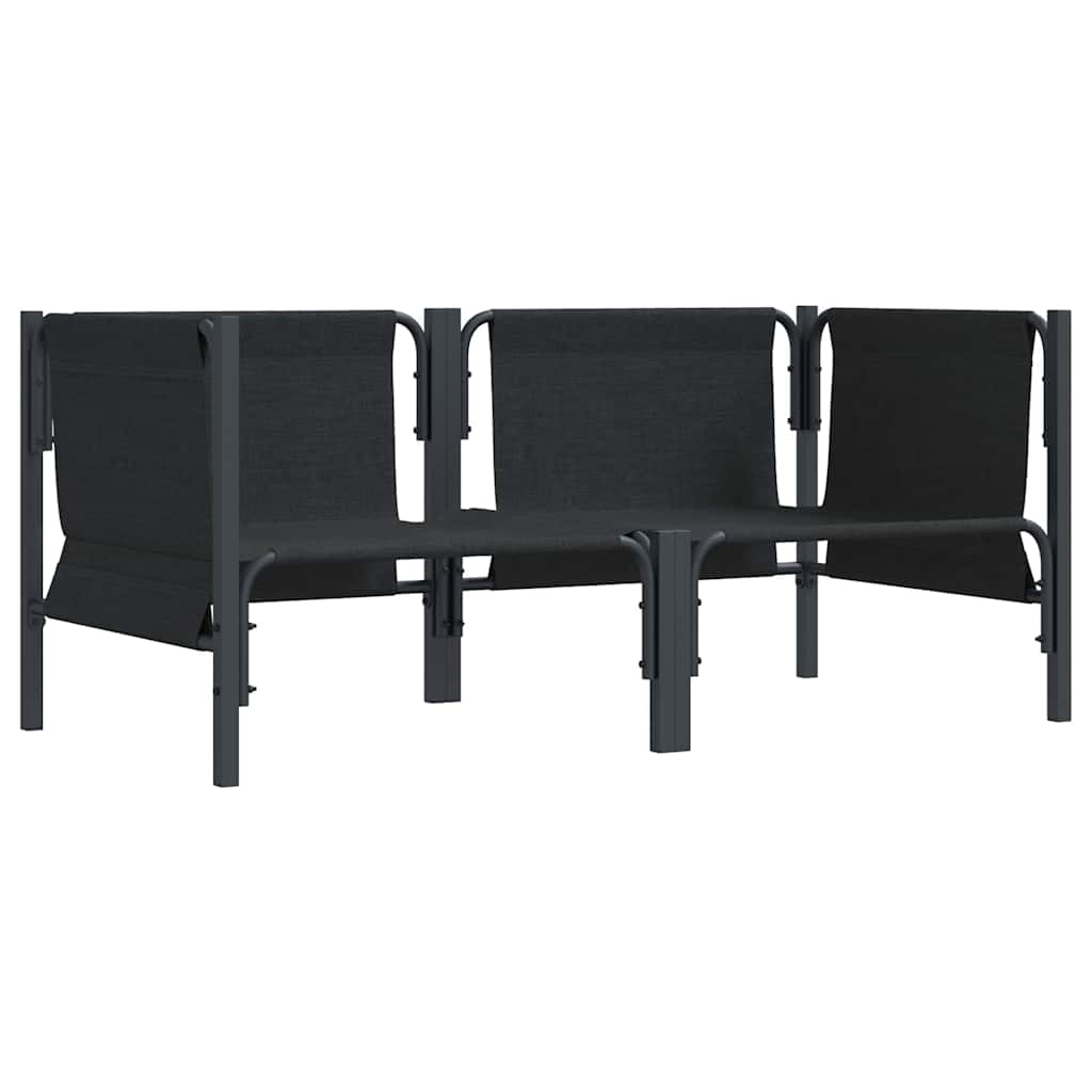 Udendørs Møbler Med Pude 2 Stk Antracit 80 X 80 X 71 Cm Stål - Billede 4