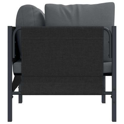 Udendørs Hjørnesofa Med Pude Antracit 80 X 80 X 71 Cm Stål