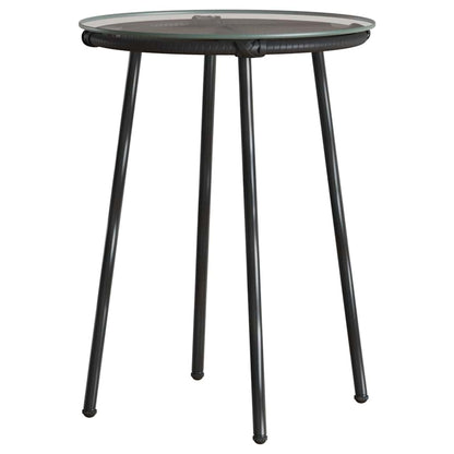 Have Spisebordssæt 3 Dele Og Anthracit Polyrattan - Billede 7
