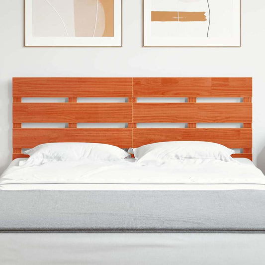 Træ Hovedgærde Gyldenbrun 160,5 X 3 X 80 Cm Massivt Fyrretræ - Hovedbillede