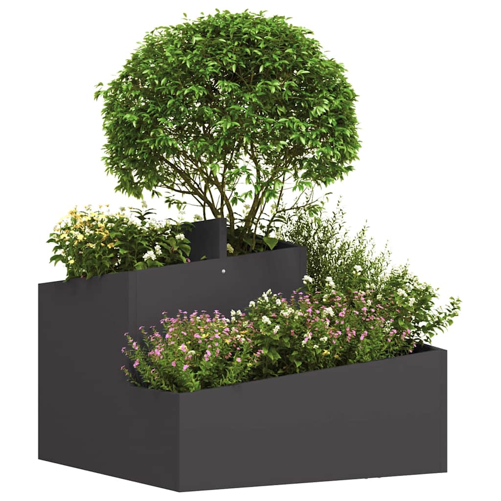 Have Blomsterkrukke 60 X 60 X 50 Cm Koldvalset Stål - Billede 3