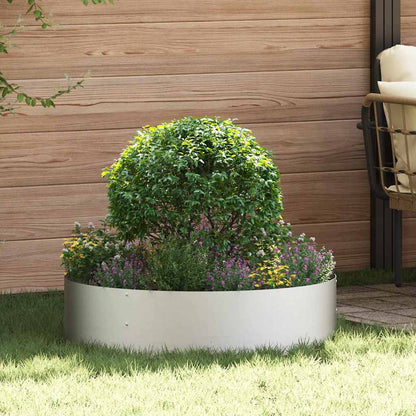 Plante Ring Sølv 80 X 80 X 20 Cm Rustfrit Stål - Hovedbillede