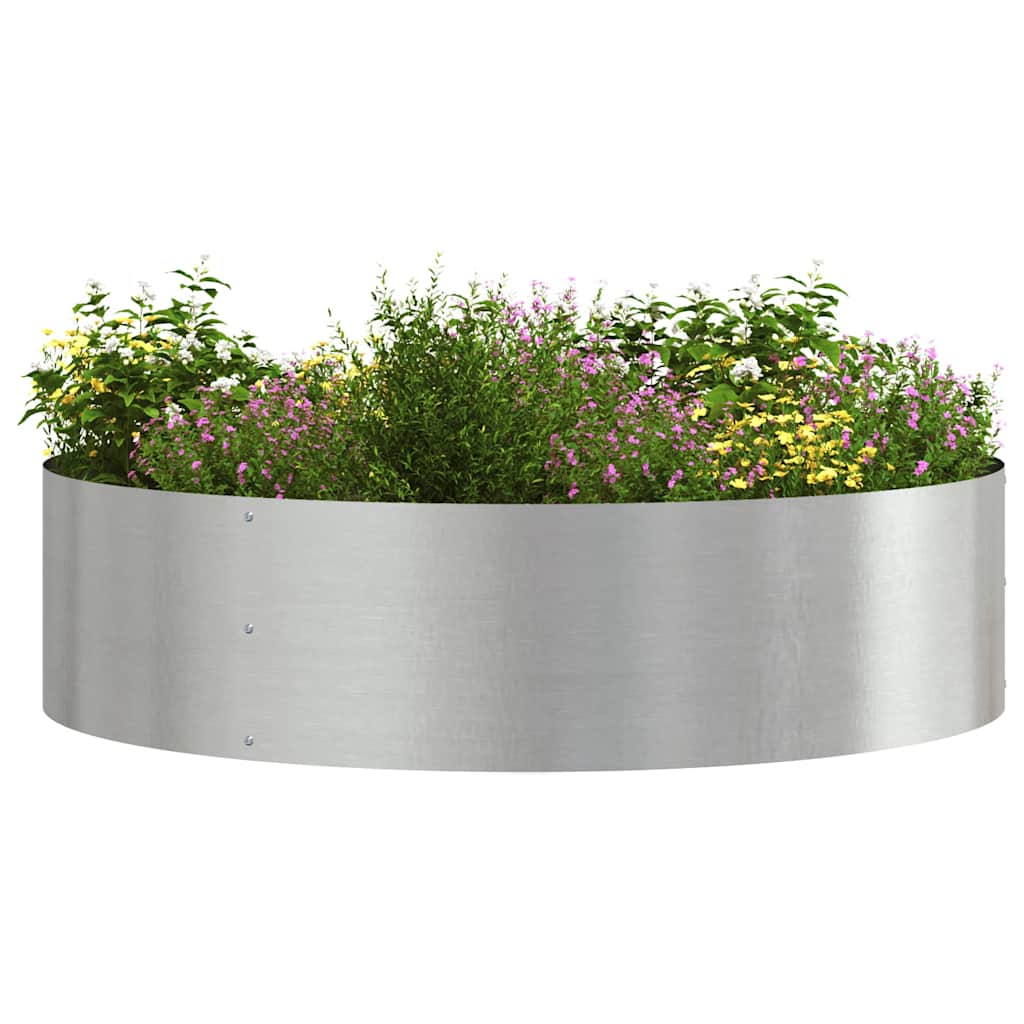 Plante Ring Sølv 80 X 80 X 20 Cm Rustfrit Stål - Billede 3