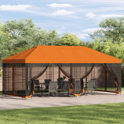 Pavillon Med Sidetapper 6 X 3 M Polyester Og Stål 190 - Variant 3376002