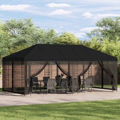 Pavillon Med Sidetapper 6 X 3 M Polyester Og Stål 190 - Variant 3376003