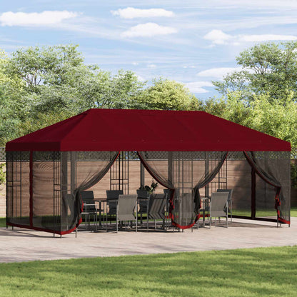 Pavillon Med Sidetapper 6 X 3 M Polyester Og Stål 190 - Variant 3376004