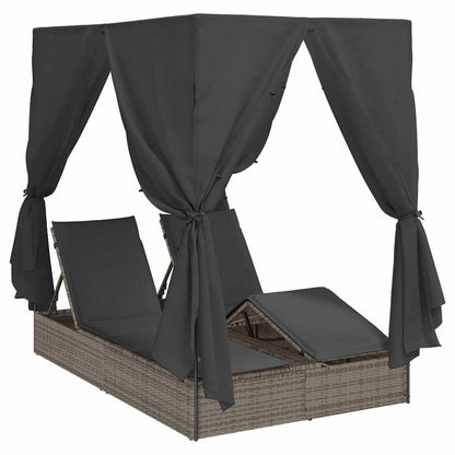 Dobbelt Solstol Polyrattan - Billede 2