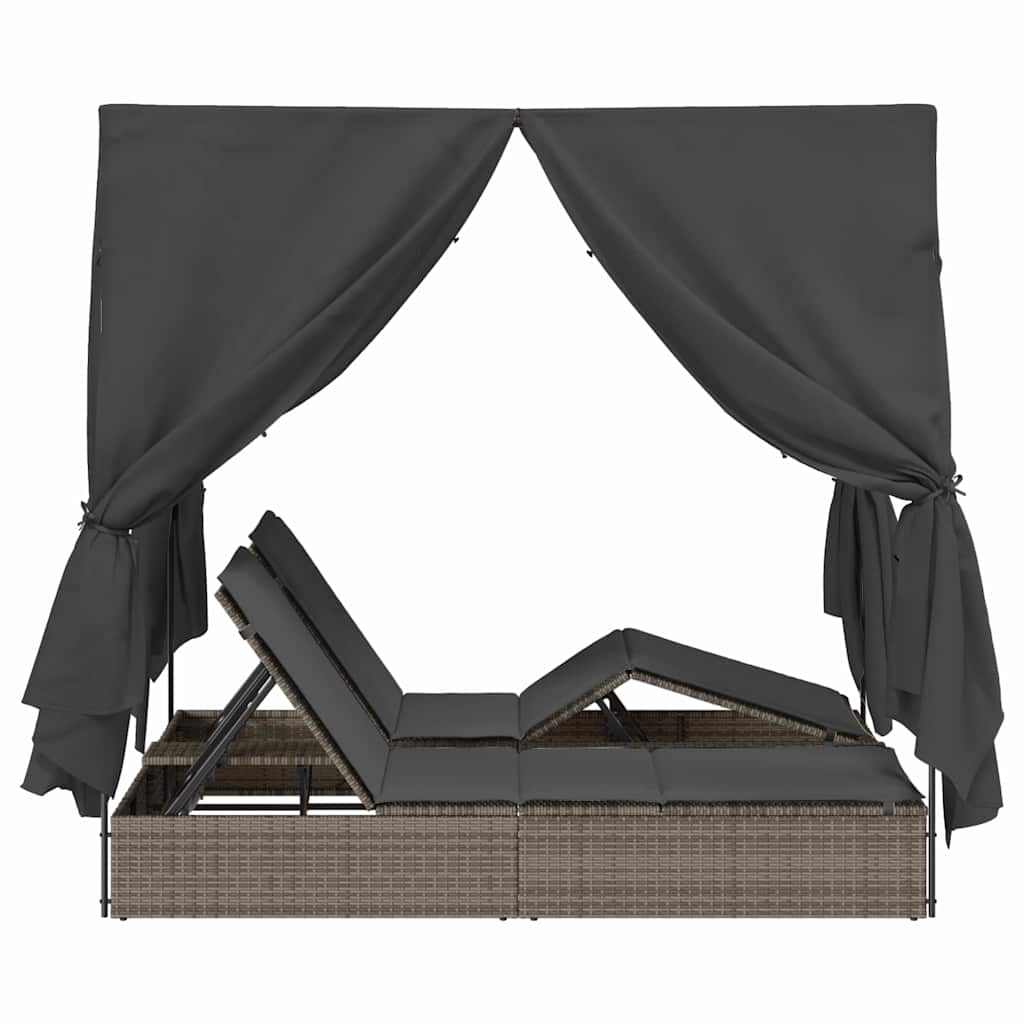 Dobbelt Solstol Polyrattan - Billede 6
