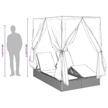 Dobbelt Solstol Polyrattan - Billede 13