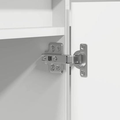 Tv-skab Med Led Hvid 180 X 38 X 49 Cm Konstrueret Træ - Billede 11