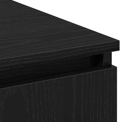 Tv-skab Med Led Sort Eg 180 X 38 X 49 Cm Konstrueret Træ - Billede 10