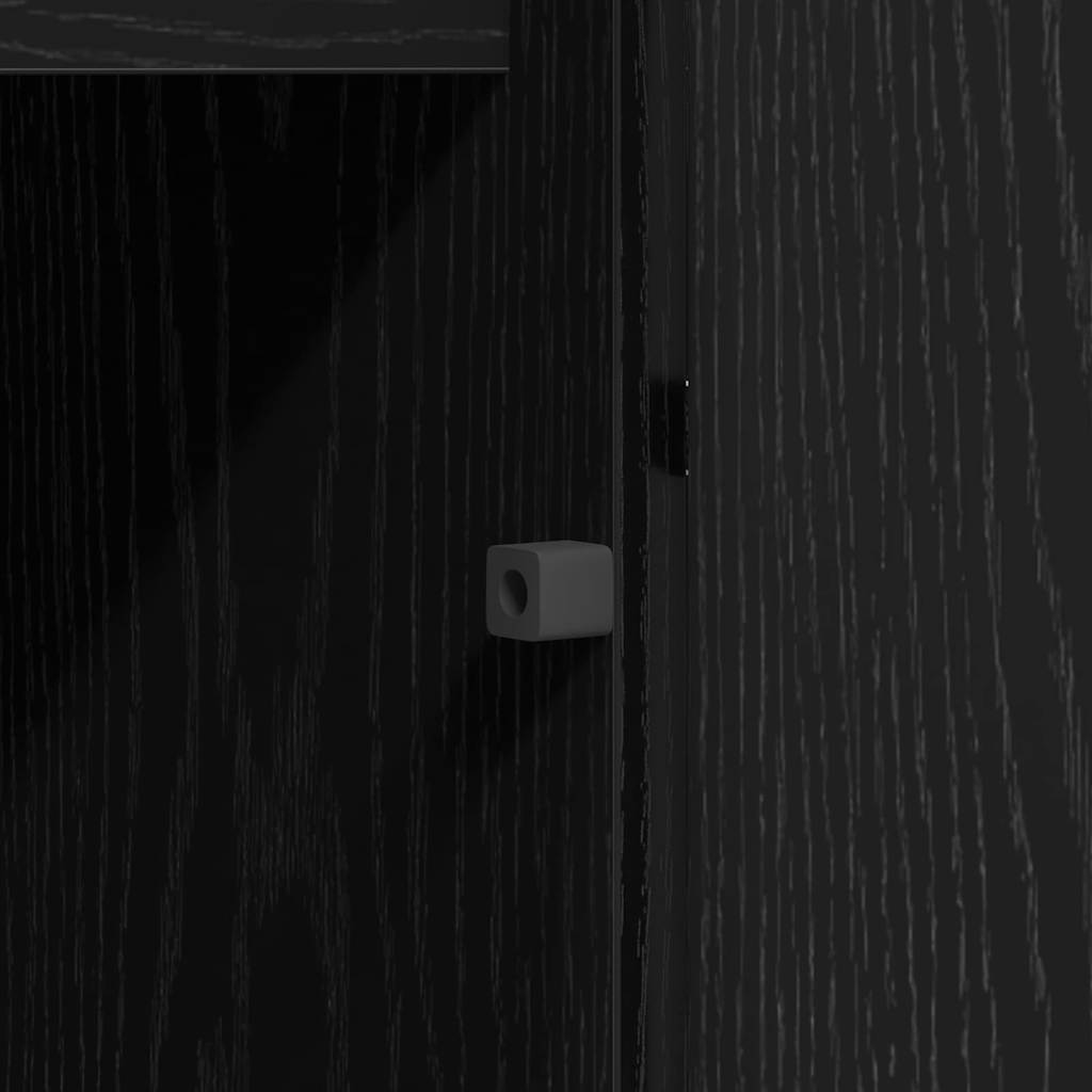 Tv-skab Med Led Sort Eg 180 X 38 X 49 Cm Konstrueret Træ - Billede 12