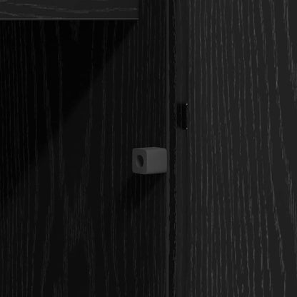 Tv-skab Med Led Sort Eg 180 X 38 X 49 Cm Konstrueret Træ - Billede 12