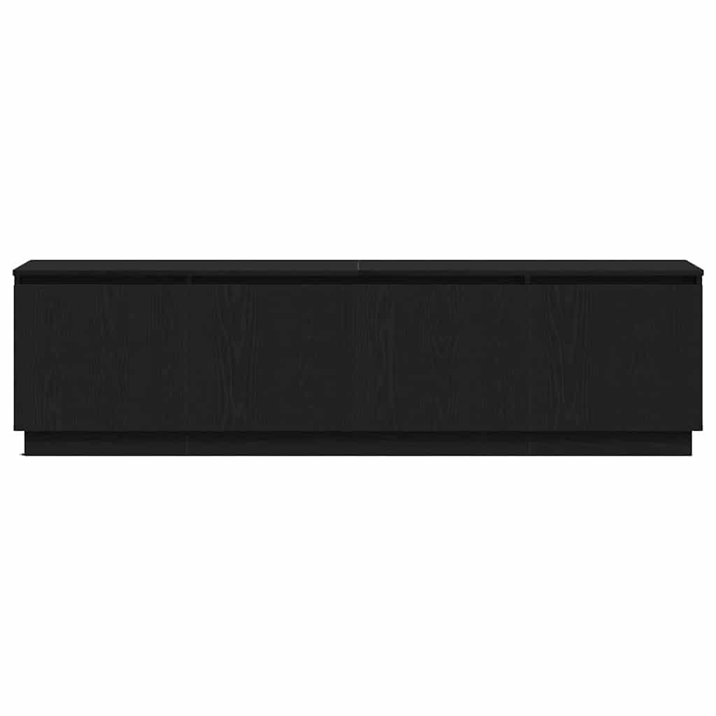 Tv-skab Med Led Sort Eg 180 X 38 X 49 Cm Konstrueret Træ - Billede 7