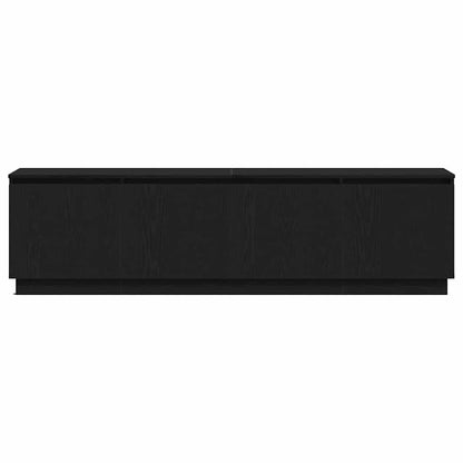 Tv-skab Med Led Sort Eg 180 X 38 X 49 Cm Konstrueret Træ - Billede 7