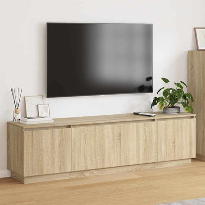 Tv-skab Med Led Sonoma-eg 180 X 38 X 49 Cm Konstrueret Træ - Hovedbillede