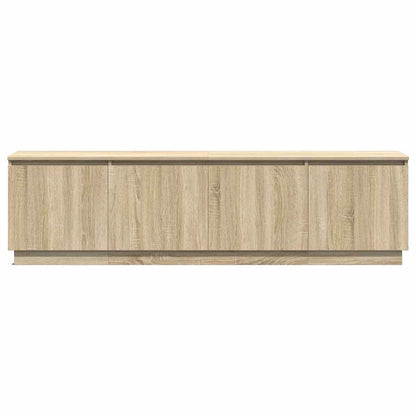 Tv-skab Med Led Sonoma-eg 180 X 38 X 49 Cm Konstrueret Træ - Billede 7
