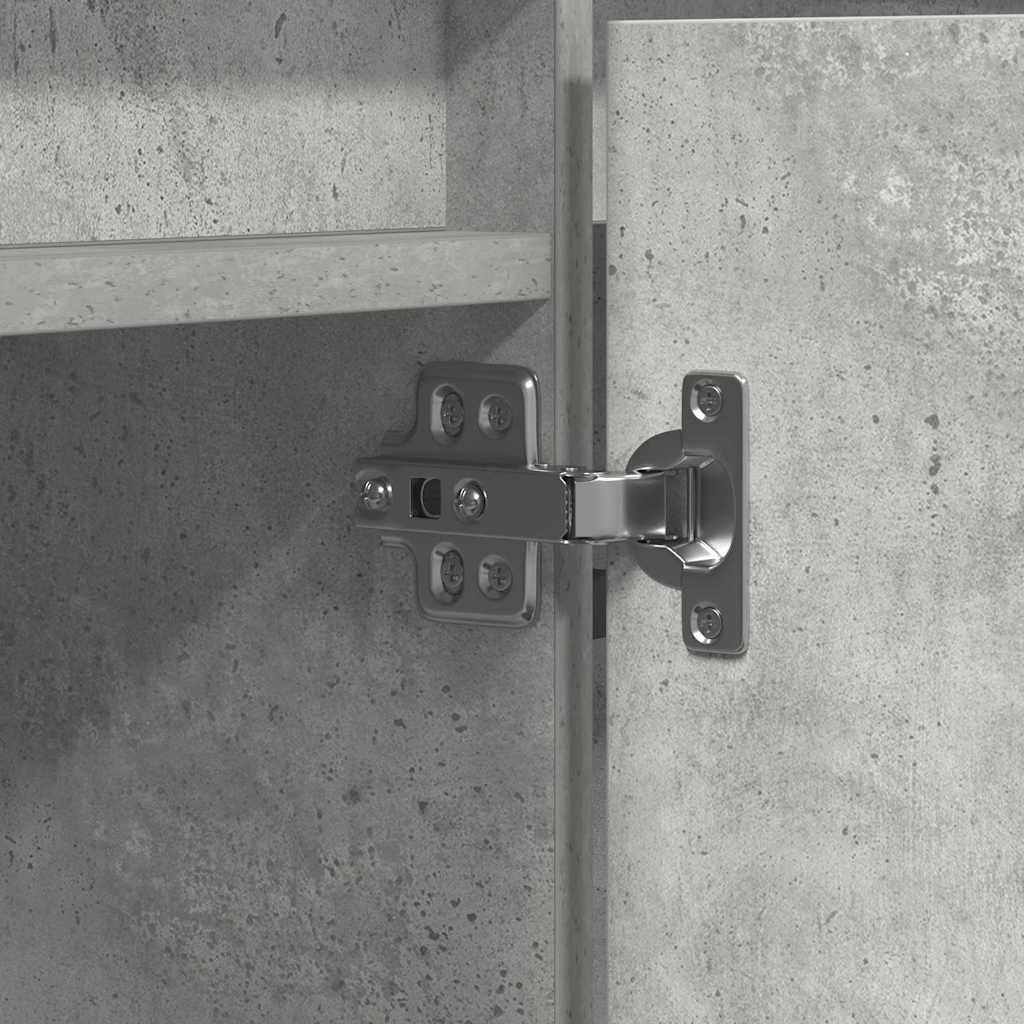 Tv-skab Med Led Betongrå 180 X 38 X 49 Cm Konstrueret Træ - Billede 11