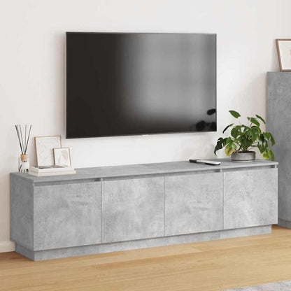 Tv-skab Med Led Betongrå 180 X 38 X 49 Cm Konstrueret Træ - Hovedbillede