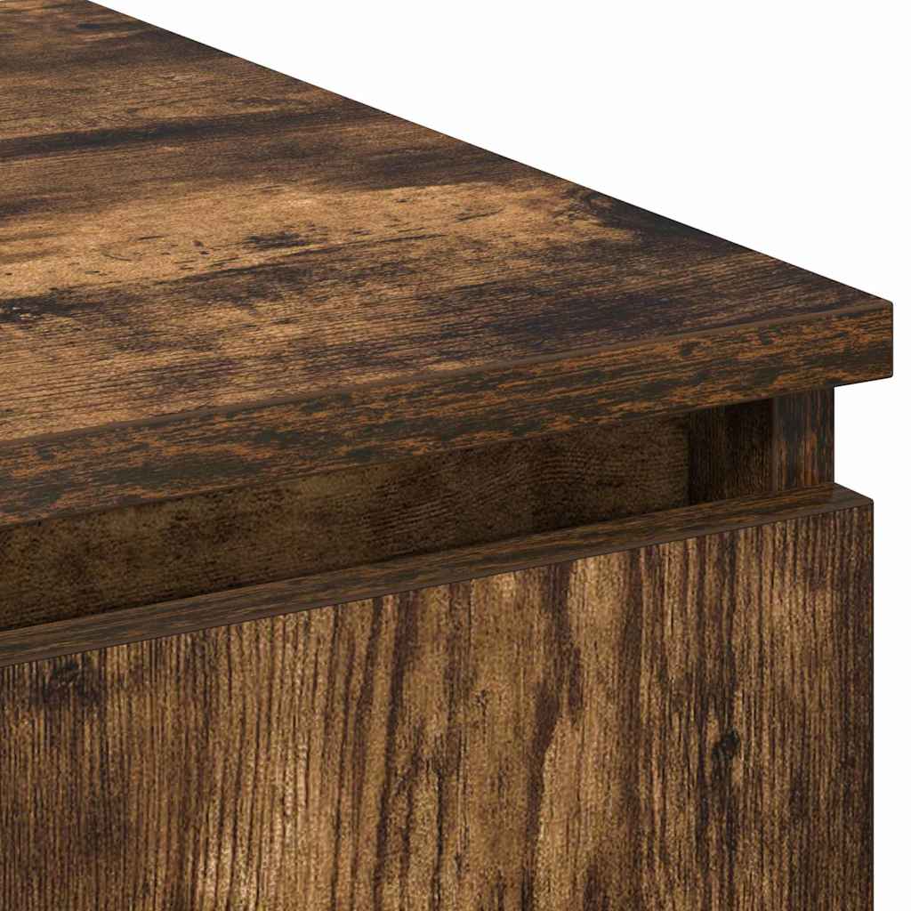 Tv-skab Med Led Røget Eg 180 X 38 X 49 Cm Konstrueret Træ - Billede 10