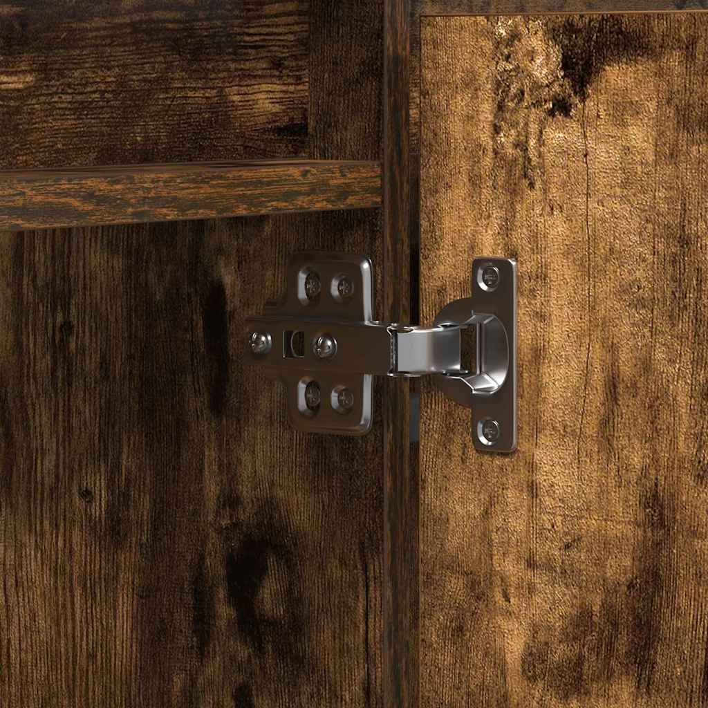 Tv-skab Med Led Røget Eg 180 X 38 X 49 Cm Konstrueret Træ - Billede 11