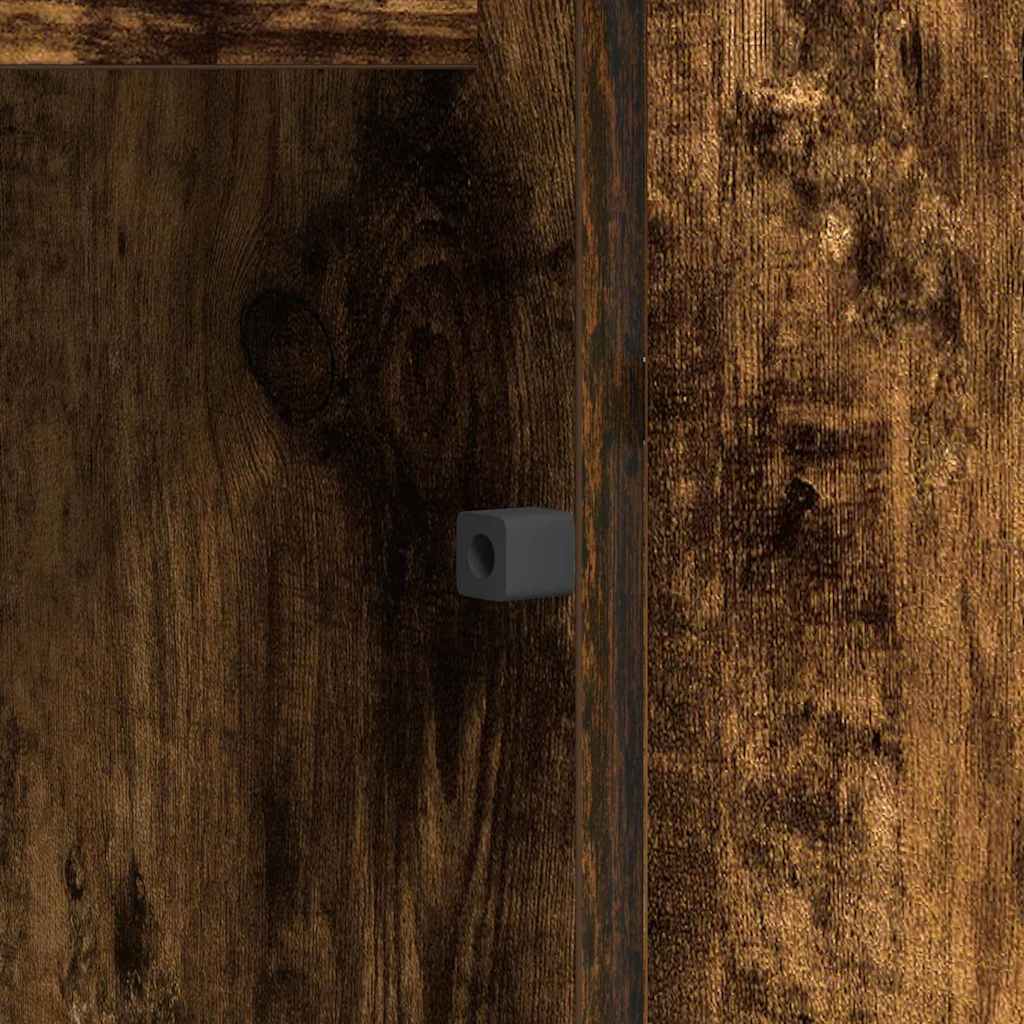 Tv-skab Med Led Røget Eg 180 X 38 X 49 Cm Konstrueret Træ - Billede 12