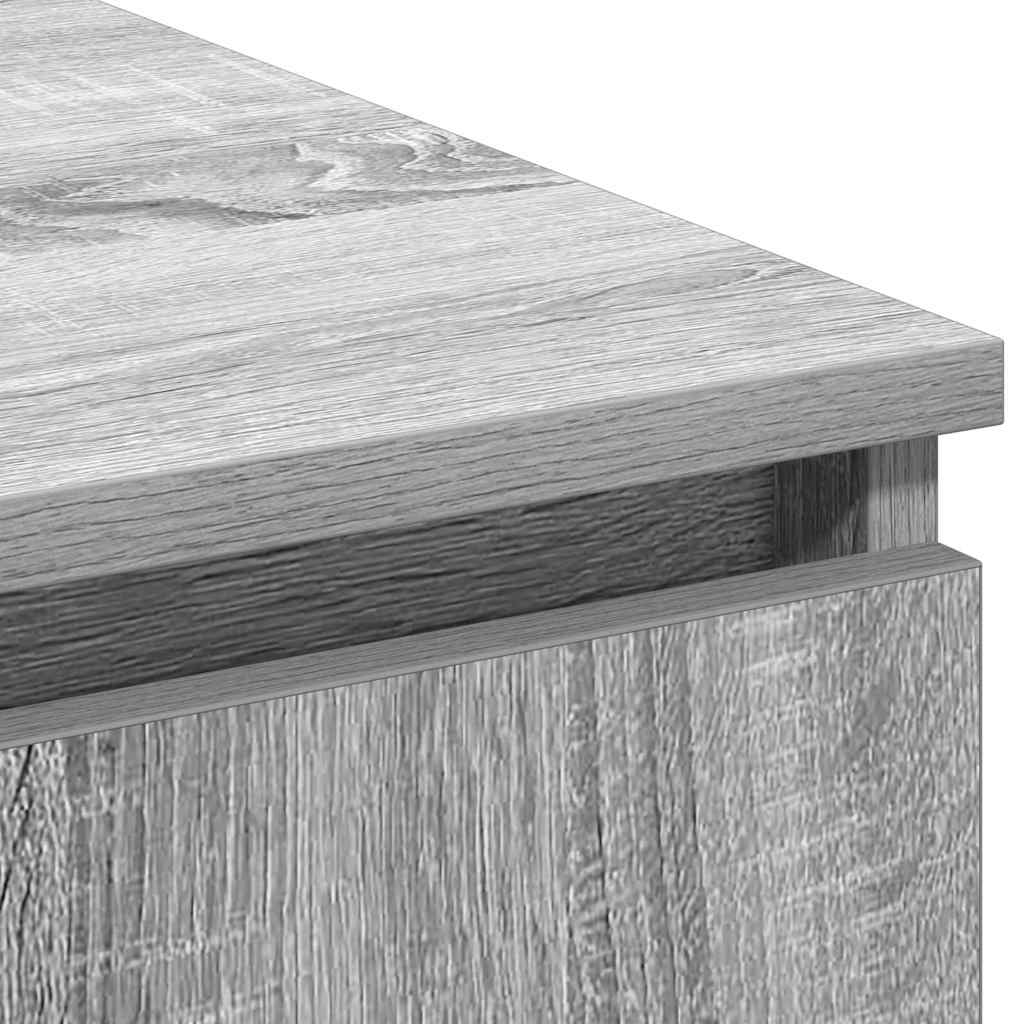 Tv-skab Med Led Grå Sonoma-eg 180 X 38 X 49 Cm Konstrueret Træ - Billede 10