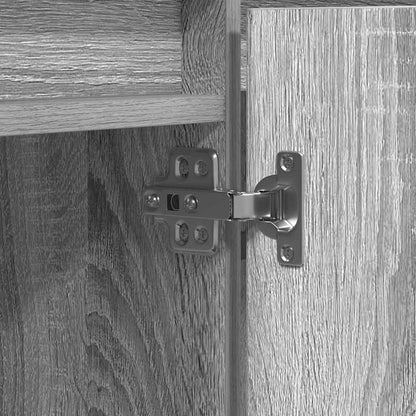 Tv-skab Med Led Grå Sonoma-eg 180 X 38 X 49 Cm Konstrueret Træ - Billede 11