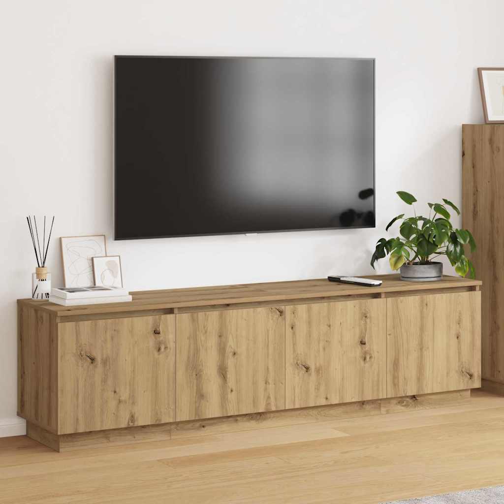 Tv-skab Med Led Artisan Eg 180 X 38 X 49 Cm Konstrueret Træ - Hovedbillede