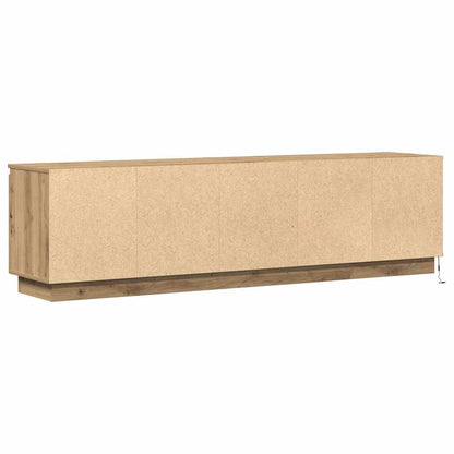 Tv-skab Med Led Artisan Eg 180 X 38 X 49 Cm Konstrueret Træ - Billede 9