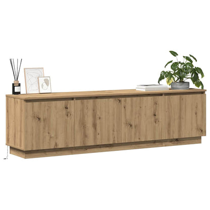 Tv-skab Med Led Artisan Eg 180 X 38 X 49 Cm Konstrueret Træ - Billede 3