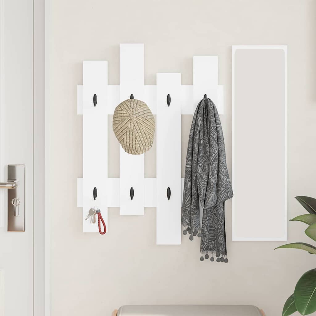 Vægmonteret Jakkeholder 60 X 3 X 82 Cm Konstrueret Træ - Billede 4